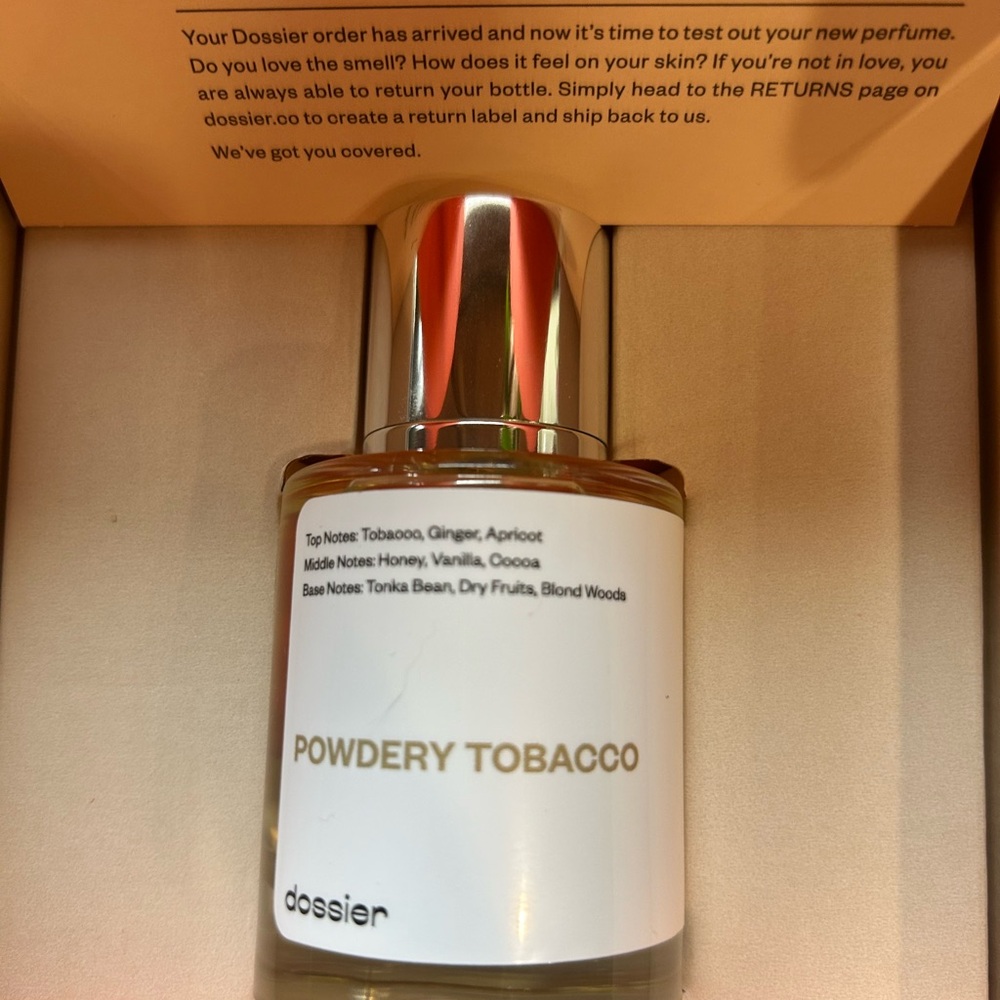 dossier Powdery Tobacco Fragrance - Beige Box - Picture 3 of 3